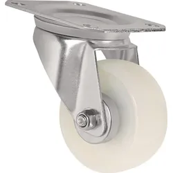 Tecwerk Lenkrolle D.125mm Trgf.250kg PA Platte L105xB80mm