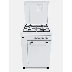 Gasmann Standherd SHG5050SFW mit  Flaschenfach 3/5/8/11 kg Propan 50 mbar 4 Gas-Kocher