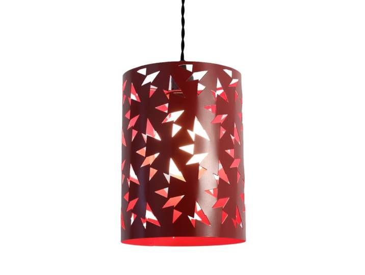 Suspension en acier rouge d.20cm