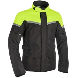 Oxford, Motorradjacke, Herren Spartan Lange Motorradjacke, Schwarz/Fluo Gelb, L (Herren, L)