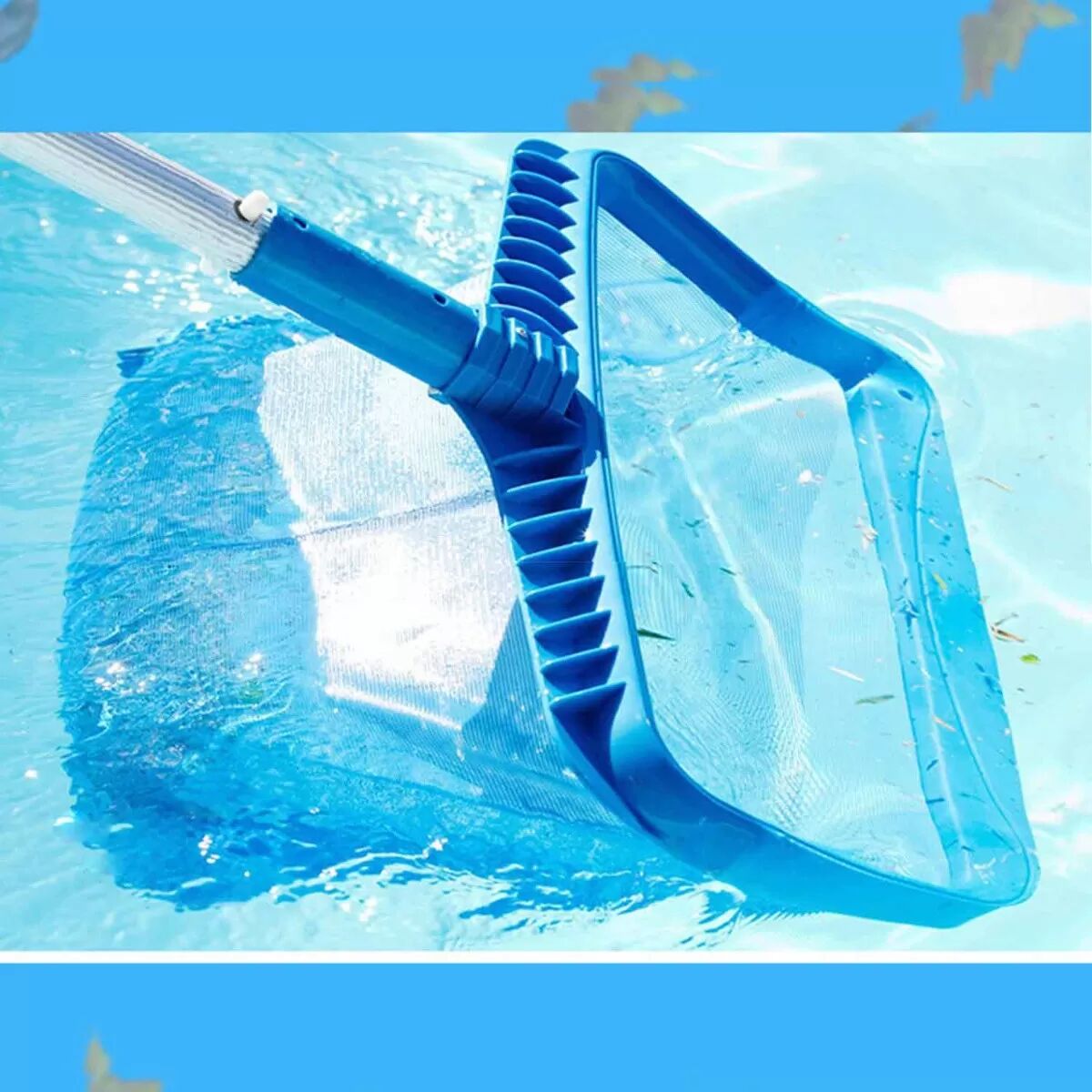 INF Verstärktes Poolnetz mit tiefem Netz für feine Schmutzentfernung (Stange nicht enthalten)