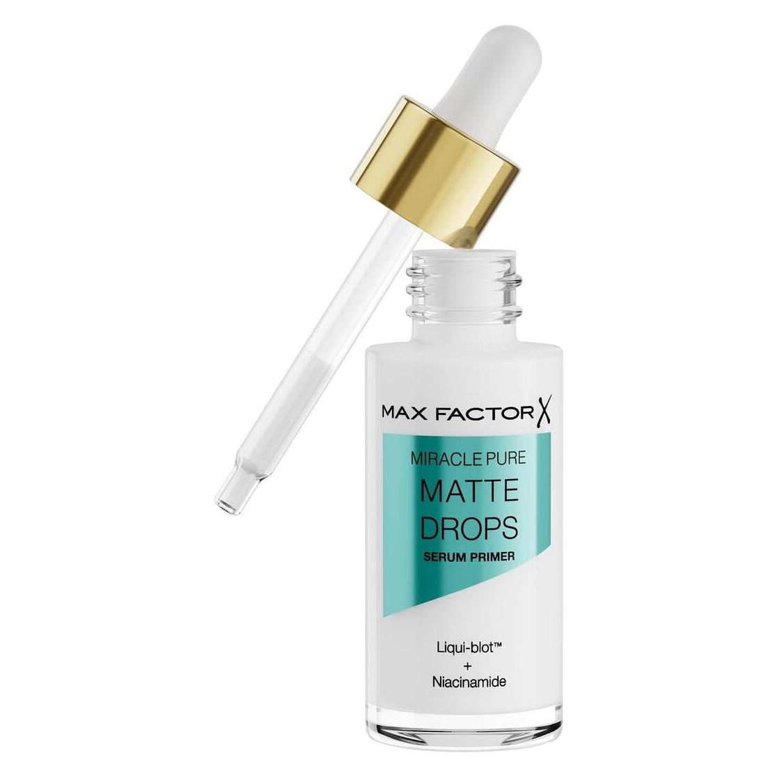 Max Factor MIRACLE PURE MATTE DROPS sérum primer 30 ml (Transparent) (69577)
