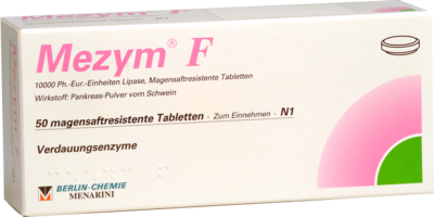 BERLIN-CHEMIE AG MEZYM F magensaftresistente Tabletten 50 St 06190421