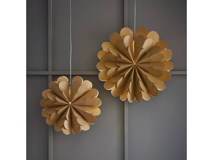 Hängestern Maravilla 60 x 19cm Gold/Gold