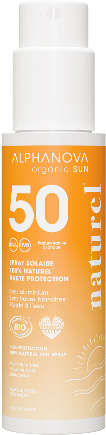 ALPHANOVA Organic Sun Natural Sun Spray SPF50 100g