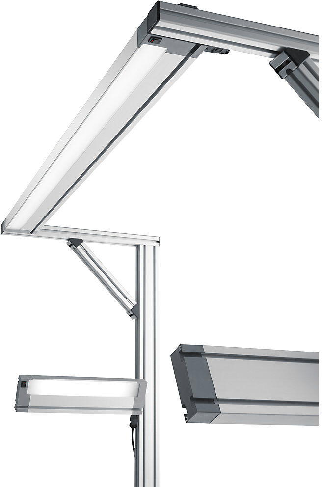 LED-Systemleuchte, Aluminium, Länge 1199 mm, 40 W Waldmann