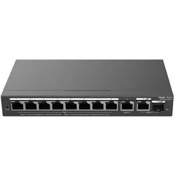 Ruijie SWITCH REYEE RG-ES210GS-P 5-PORT 10/100 MBPS DESKTOP SWITCH (10 Ports), Netzwerk Switch, Schwarz