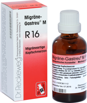 Dr.RECKEWEG & Co. GmbH MIGRÄNE-GASTREU M R16 Mischung 22 ml 04793523
