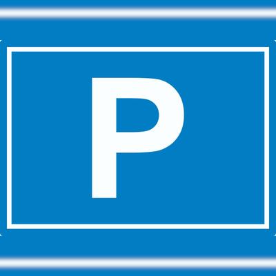 HB-Druck P Parkplatz Aufkleber waagerecht A6 (105x148mm)