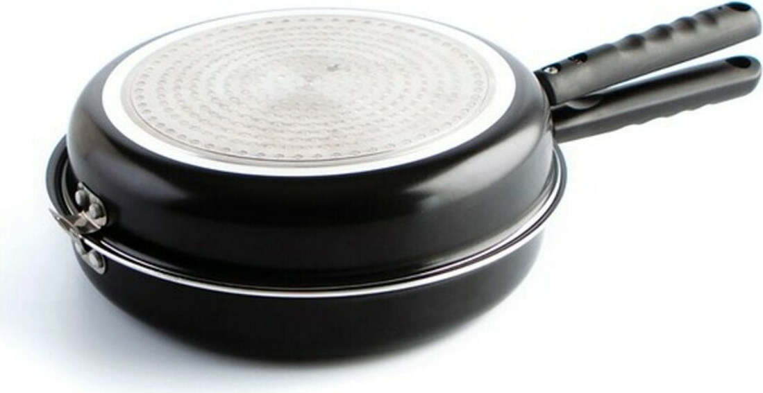 QUID Gastro FUN Dubbele Tortilla-pan, zwart, diameter 26 cm, aluminium, geschikt voor inductie