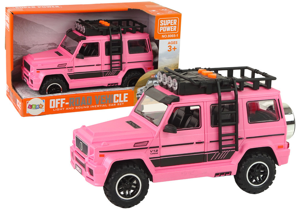 Lean Toys Auto Off-road V12-turbine roze