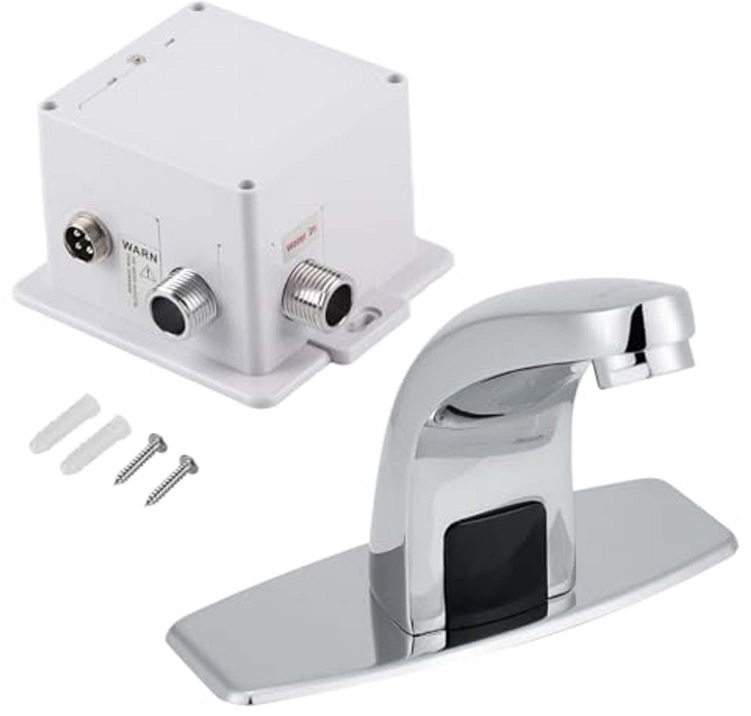 Wastafelkraan met infraroodsensor in chroom