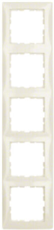 Berker Cadre 5f. blanc brillant 10158982 (10158982)