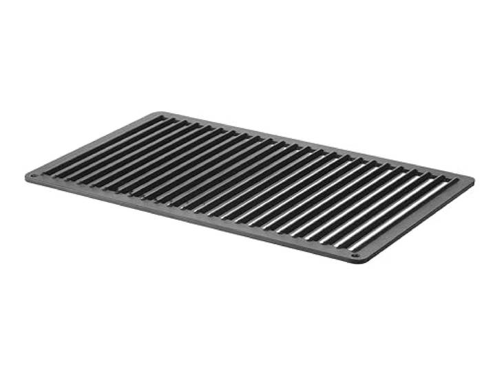 HENDI Grillrost, CONVECTOMAT, zur Verwendung im Backofen, gerillt, PTFE Antihaftbeschichtung, Temperaturbeständig bis 200°C, Grillplatte, Grillgitter, GN1/1, 530x325x(H)15mm, Aluminiumguss