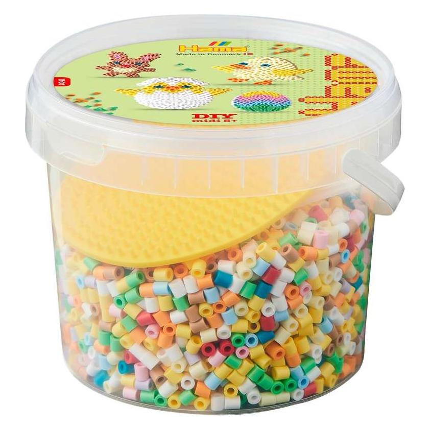Toymax Hama midi perler 4000stk + oval stiftplade, Pske (2041)