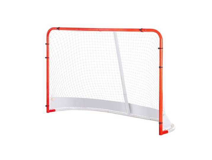 VEVOR Filet de Hockey de Rue 183 x 122 cm\, But de Hockey Intérieur et Extérieur en Tube d'acier\, Ensemble d'Entraînement de Hockey Portable et Léger\, Assemblage Facile\, pour Jeunes\, Blanc/Rouge