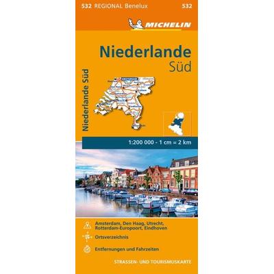 Michelin Niederlande Süd, Karte von , Michelin, 978-2-06-722842-9