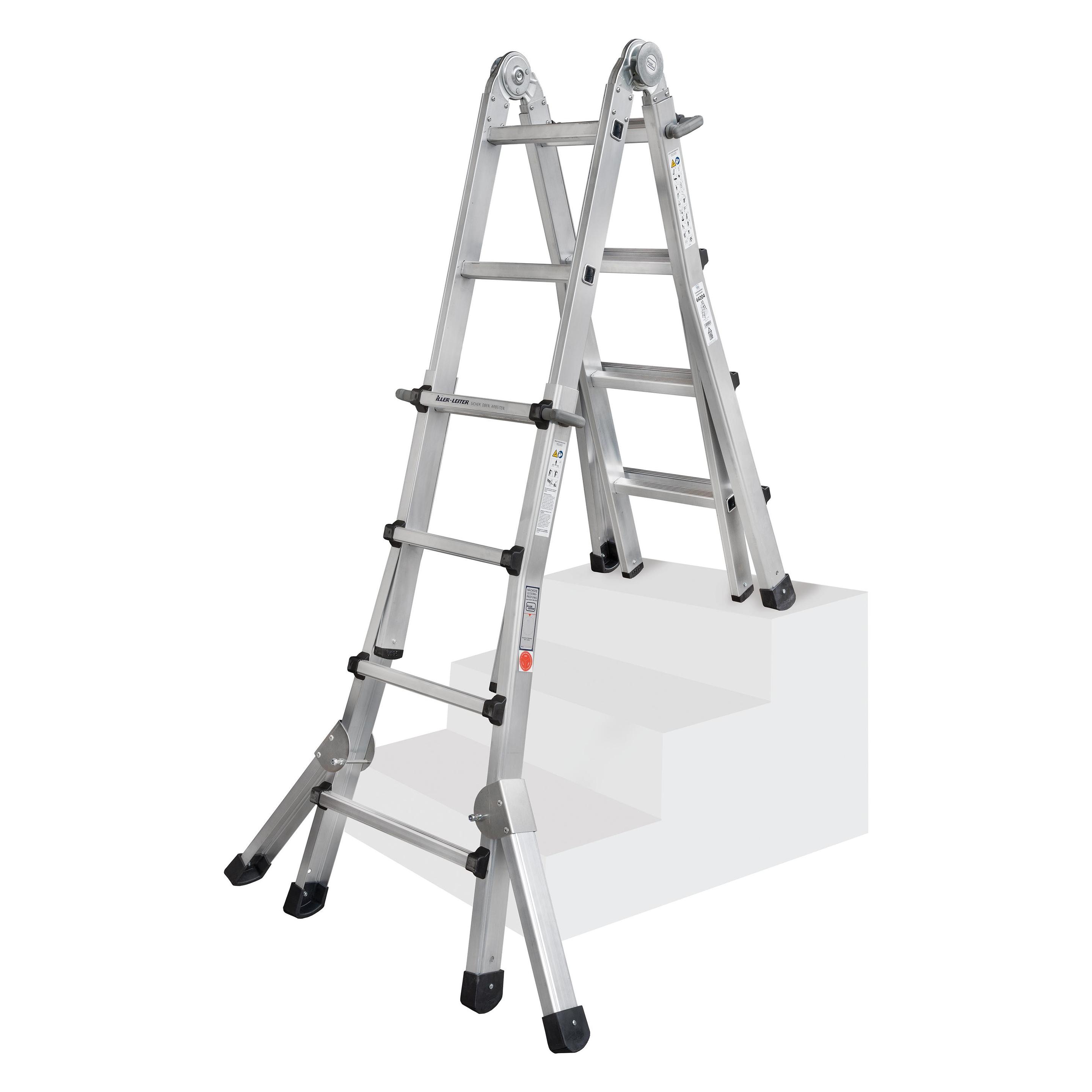 Iller LEITER Teleskopleiter Levelmaster 64215 (Teleskopleiter, 528 cm) (64215)