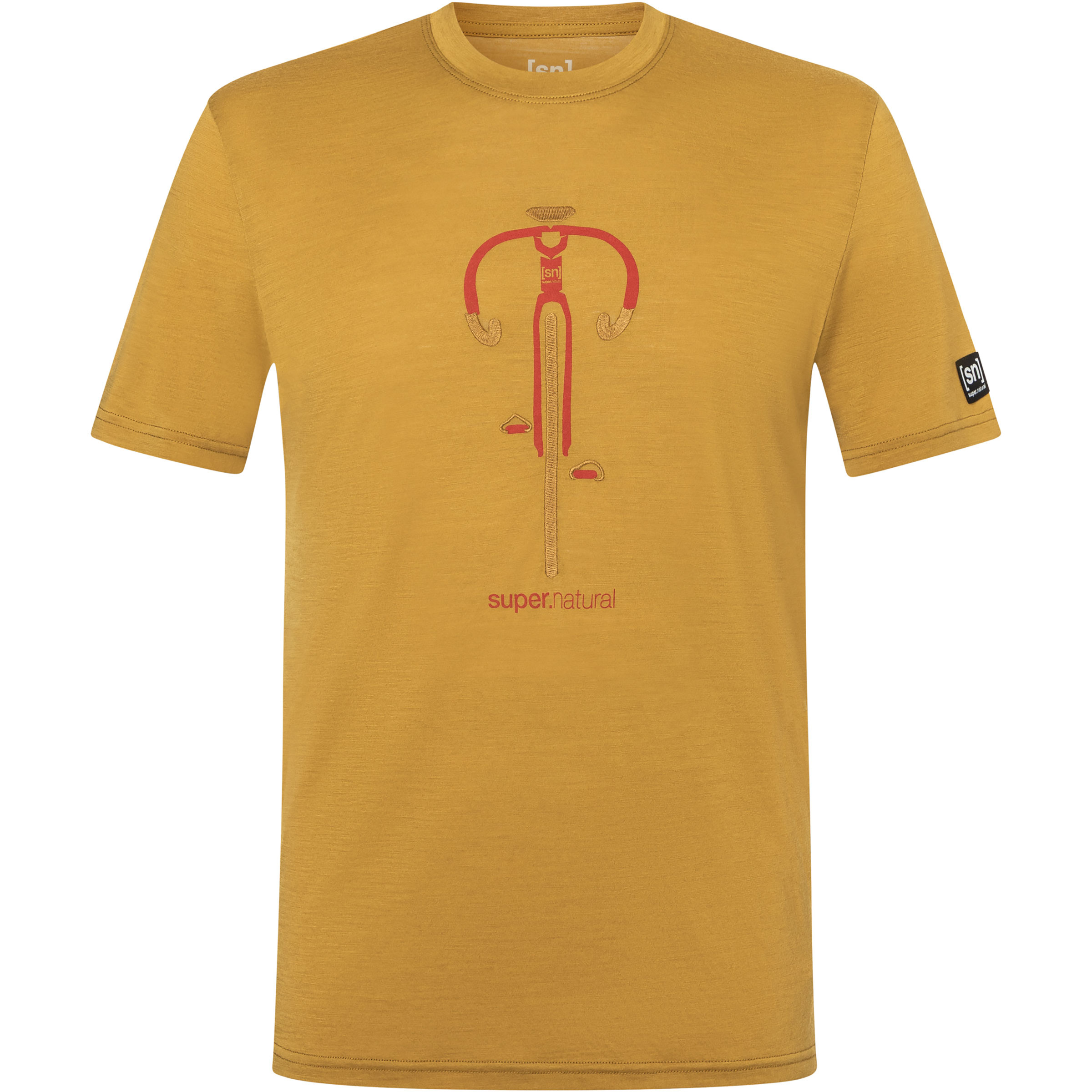Super.Natural Vintage Bike Herren T-Shirts braun Größe S Trekking Hautfreundlich Merinowolle