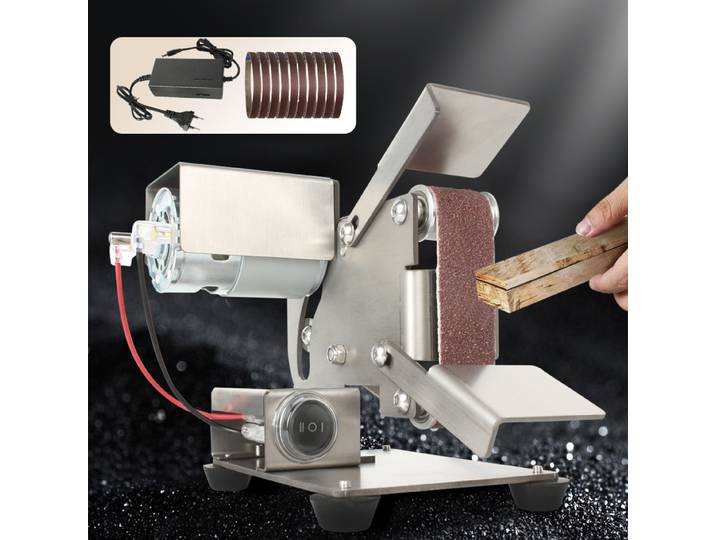 Mini-meuleuse à bande TUNGFULL, machine à affûter, ponceuse électrique, polisseuse pour bricolage à domicile