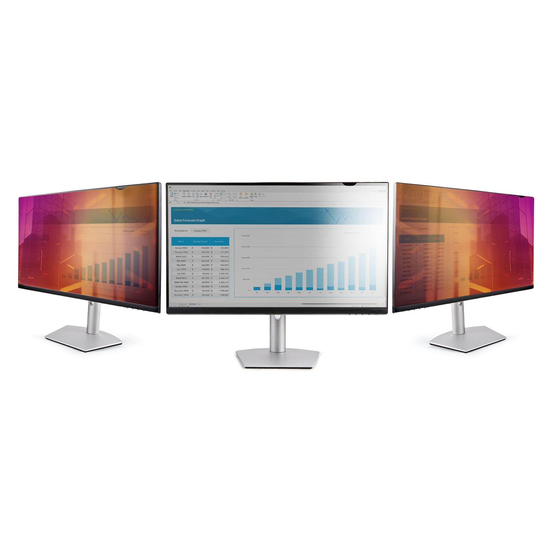 StarTech com 24 Zoll 16:10 Monitor Blickschutz Gold, Zweiseitiger Blickschutzfilter mit Erhöhter Pri (24", 16:10) (2461G-PRIVACY-SCREEN)