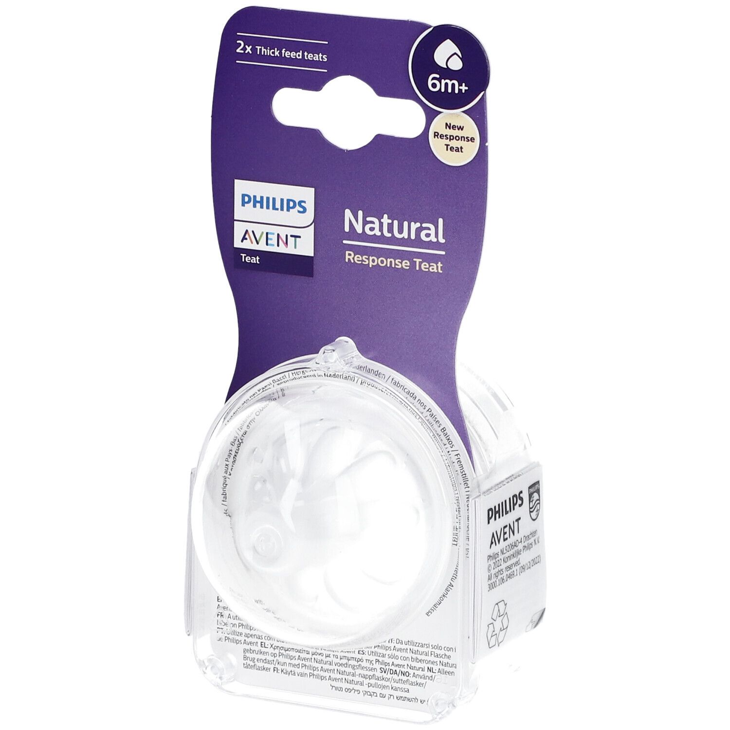 Philips Avent Natural Response Flow Speen 6 Scy966/02 2 St Sauger