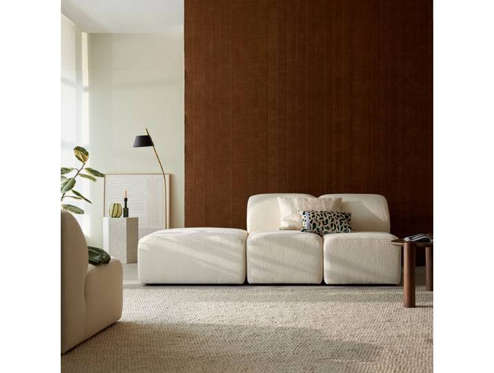 Vénus - Modulares 2-Sitzer-Sofa aus ecrufarbenem Stoff - Beige