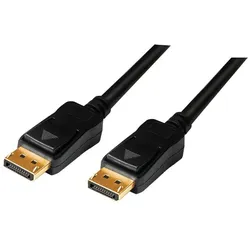 LogiLink CV0113 DisplayPort-Kabel 15 m Schwarz
