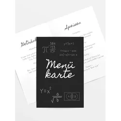Menükarten Geburtstag selbst gestalten mit Spruch und Fotos im Onlinedesigner bei Meine-Kartenmanufaktur.de