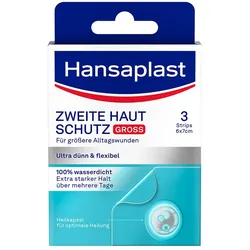 HANSAPLAST Zweite Haut Schutz Pflaster groß 3 St