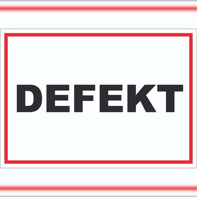 HB-Druck Defekt Aufkleber A0 (841x1189mm)