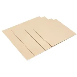 CROKUS Goldene Karton-Quadrate einseitig 28 x 28 cm (50 Einheiten)