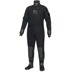 Bare D6 HD mit Metall-Zip - Neoprentrockentauchanzug - schwarz - Gr. LT
