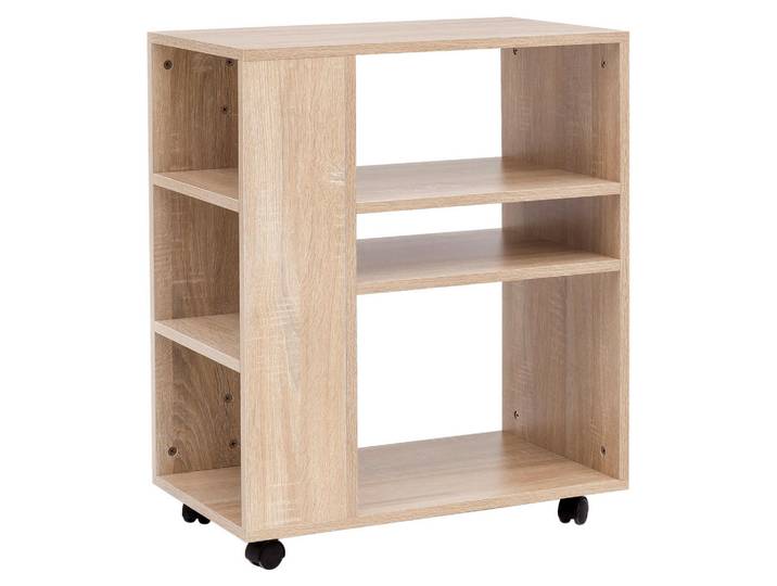 Mid.you Allzweckwagen, Eichefarben, Holzwerkstoff, 6 Fächer, 60x75x35 cm, Ordnen & Aufbewahren, Deko- & Aufbewahrungsboxen