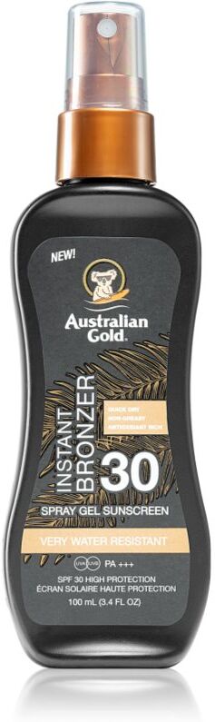 Australian Gold Instant Bronzer soin protecteur solaire avec bronzer SPF 30 100 ml