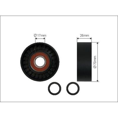 CAFFARO Spannrolle, Keilrippenriemen 0186 für BMW