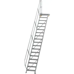 Munk Treppe mit Plattform 45° Stufenbreite 600 mm - 600437