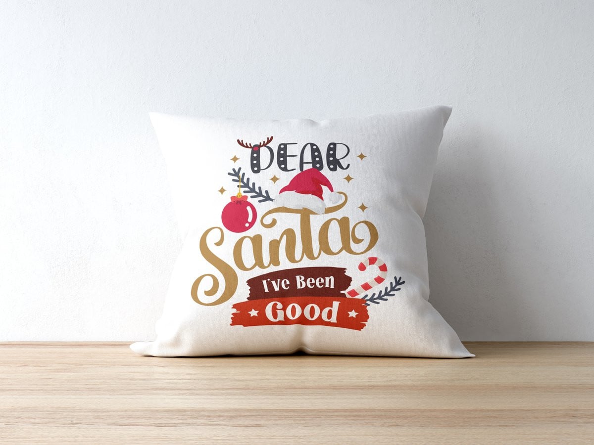 Sierkussen Dear Santa I've Been Good - Kerstdecoratie - Polyester