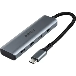 LINDY 43414 - USB 3.1 4-Port  Hub, 4x USB-C