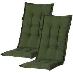 Casativo, Sitzkissen, Komfortable Hochlehner-Auflage, 2er Set (123 x 50 cm)