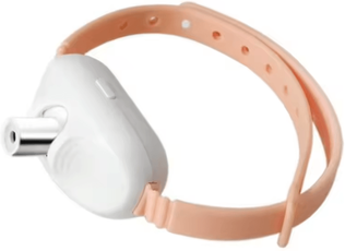 Inspire Curations LaserPounce Smart Interactive Cat Laser Collar Toy pink b