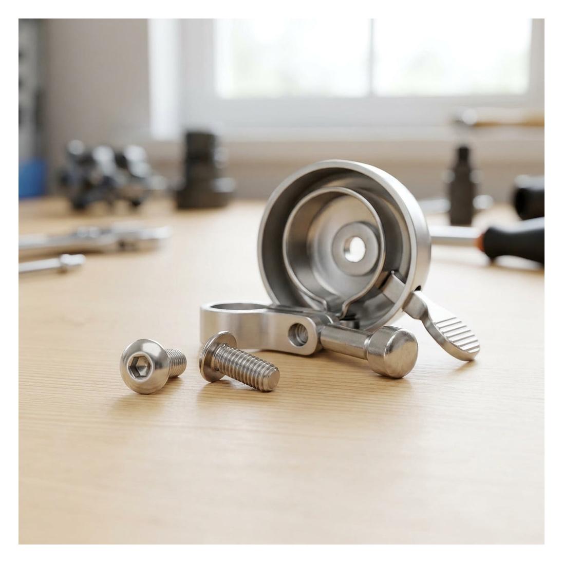knog. Oi Luxe Fahrradklingel Schraube, silver (40081448)