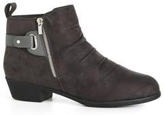 Wide Width Women's Rossi Ankle Boot by Cloudwalkers in Grey (Size 11 W)
