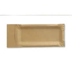 Nette 250 Pappteller mit Abriss braun 8x18+3cm Abrissteller Bratwurstteller