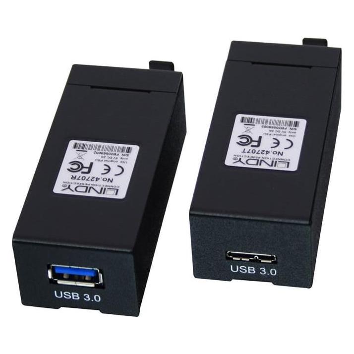 Lindy USB 3.1 / 3.0 LWL/Fibre Optic Extender 400m (5 W) (42707)