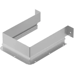 Hettich Metallumrandung für Siphonausschnitt eckig, Küchen Organizer, Grau
