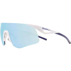 Red Bull Spect, Unisex, Sportbrille, Mark Mirror Cat 3 (VLT 10%) (Blau, Weiss, smoke with blue mirror), Blau, Weiss