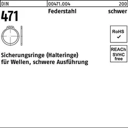 Sicherungsring DIN 471 45x 2,5 Federstahl schwere Ausf. 50 Stück