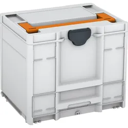 Tanos systainer3 Combi M 337 lichtgrau (RAL 7035), Verschluss anthrazit (RAL 7016), Griff tieforange (RAL 2011) - 83550048.36