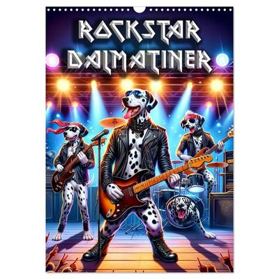 Rockstar Dalmatiner (Wandkalender 2026 DIN A3 hoch), CALVENDO Monatskalender